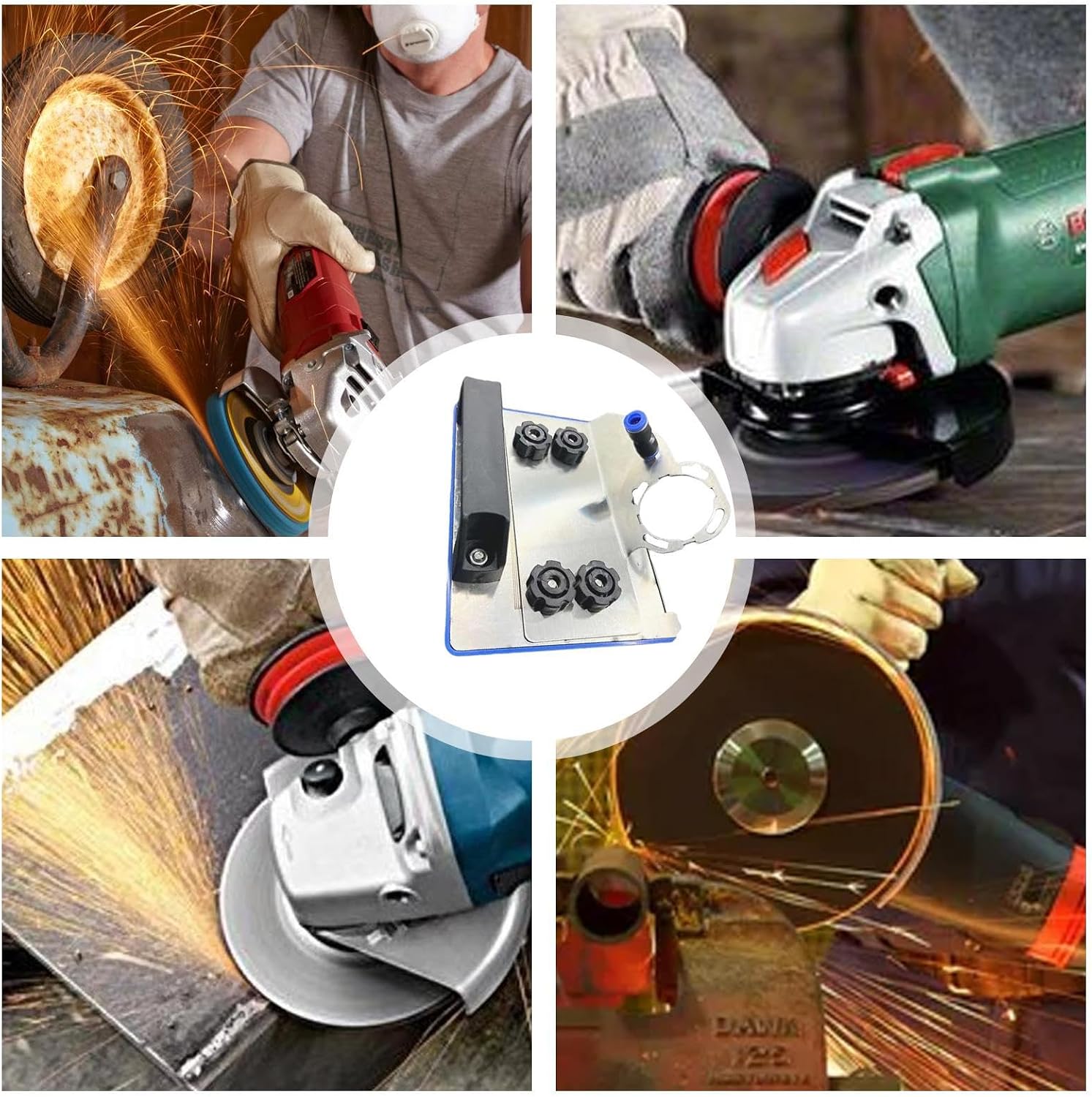 Angle Grinder Stand – metal cutting bracket, precision tile cutting support, stable grinder base, universal 45 degree attachment with accurate guide, grinding tool holder | for plastering carpentry