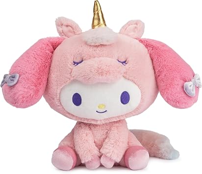 GUND Sanrio My Melody Unicorn Plush Toy, Premium Stuffed Animal for Ages 1 and Up, Pink, 9.5