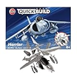 J6009 Quickbuild Model Airplane Kits for Adults & Kids - Harrier - Fighter Jet Plastic Model Kits, Block Building Sets, Snap Together Aircraft Models, Engineering Toys for Gifts