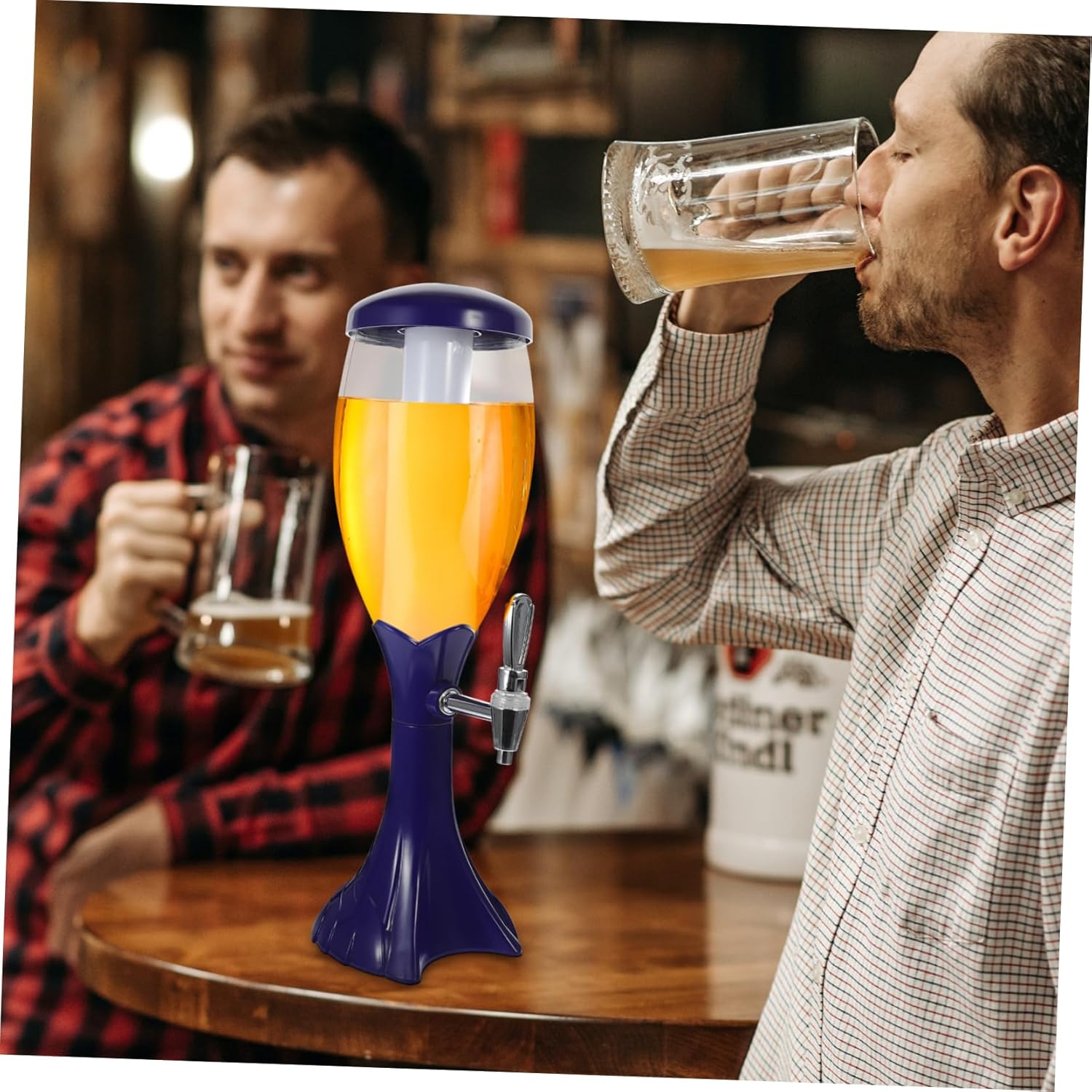 1Pc Beer Dispenser with Faucet Portable Party Drink Tower for Home and Bar for Tailgating and Outdoor Events Sturdy Base for Stability