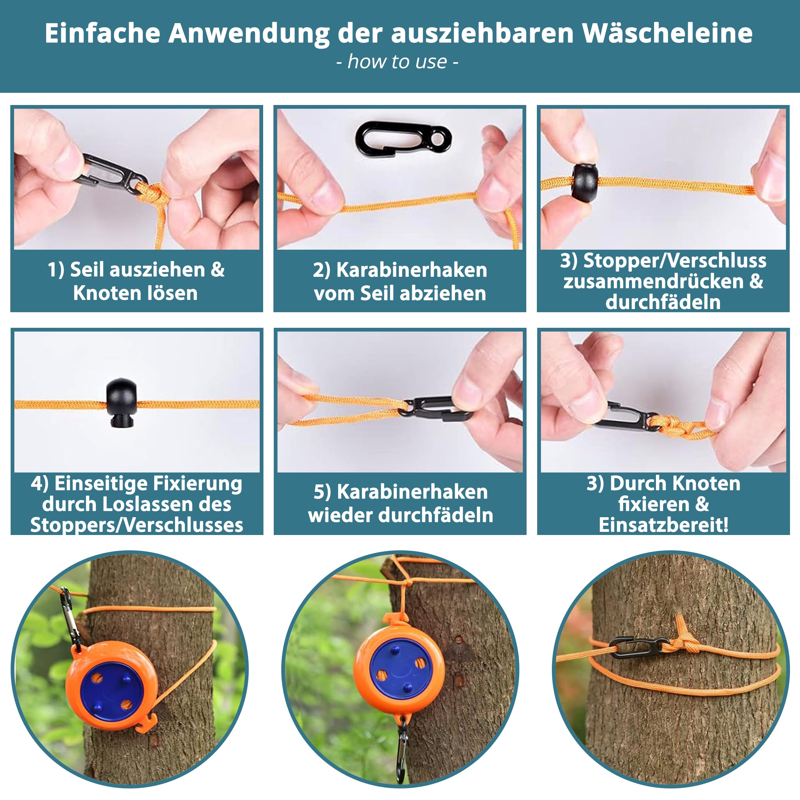 Vorzeltteppich - blau/grau - Verschiedene Größen - Camping Teppich Outdoor - Zelteppich Wohnwagen/Wohnmobil inkl. Tragetasche +Plus: Wäscheleine & 8 T-Heringe