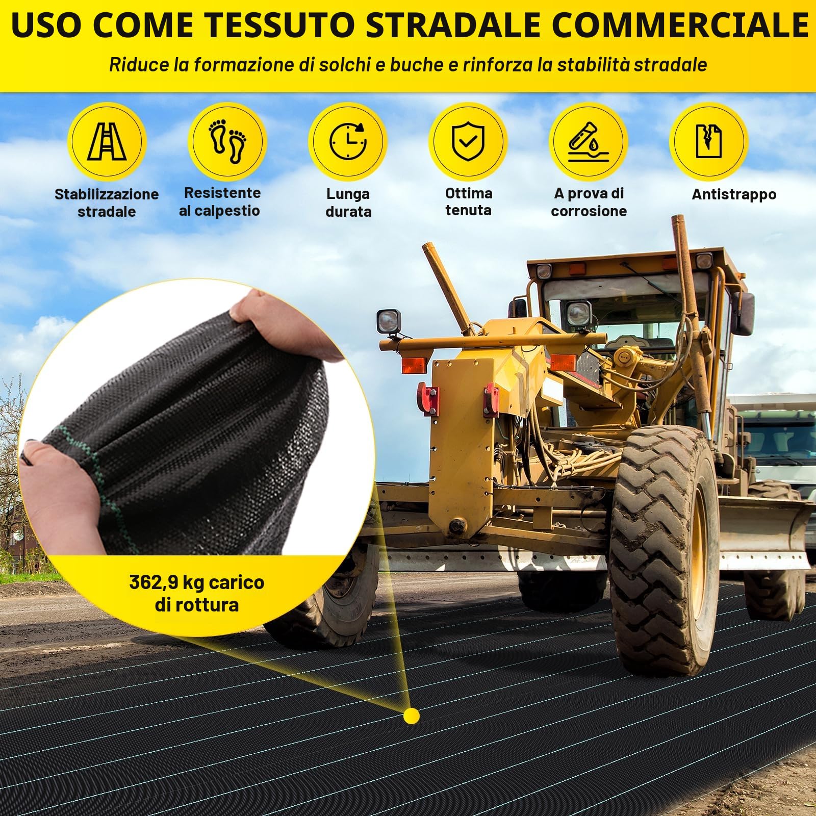 VELPAX Telo Pacciamatura,2 x 100 m, Nera per Il Controllo delle Erbe infestanti 100 Gr/mq,Tessuti permeabili per Giardini e orti