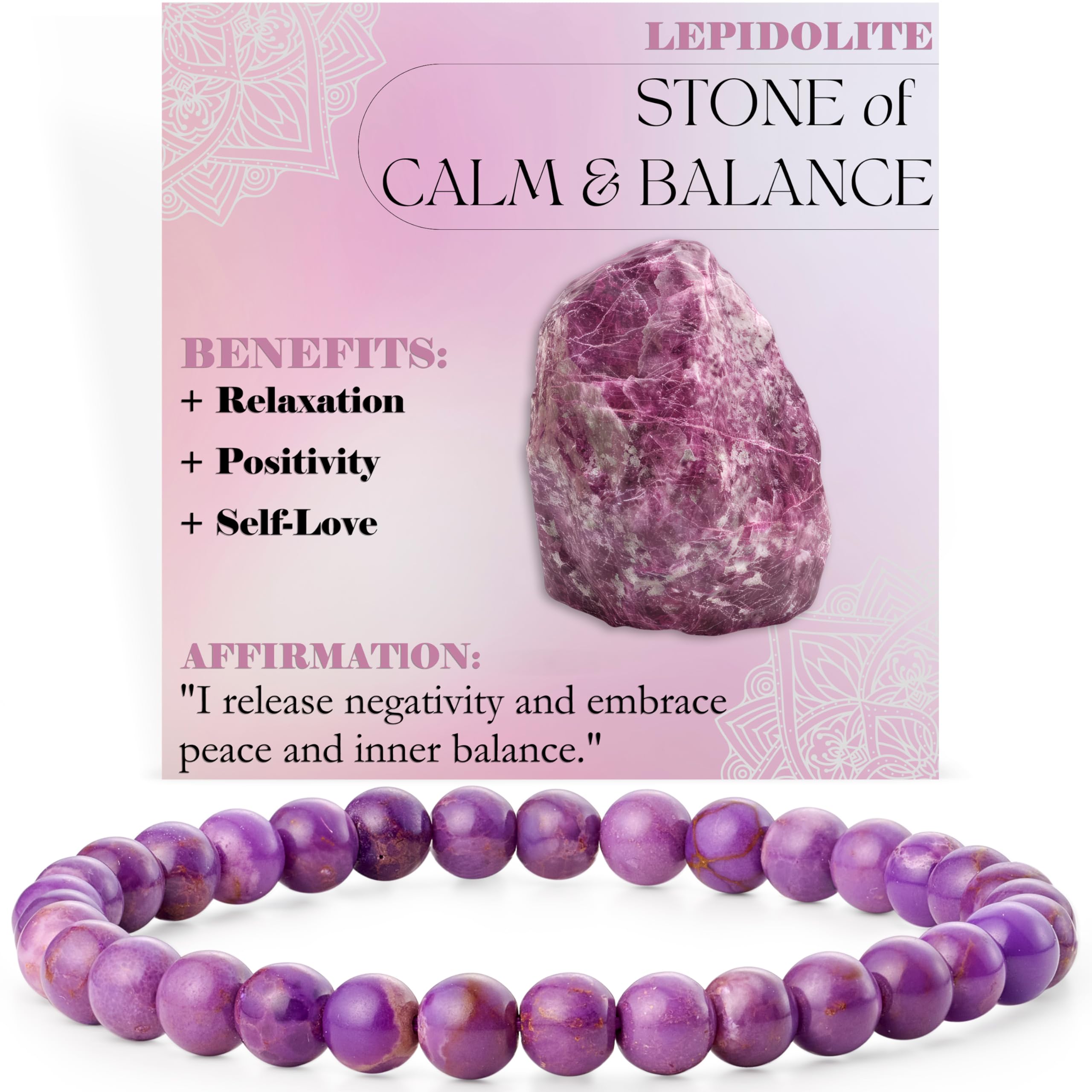 Bivei signora braccialetto perline 6mm semiprezioso cristallo naturale elastico elastico cristallo accessori regalo di yoga