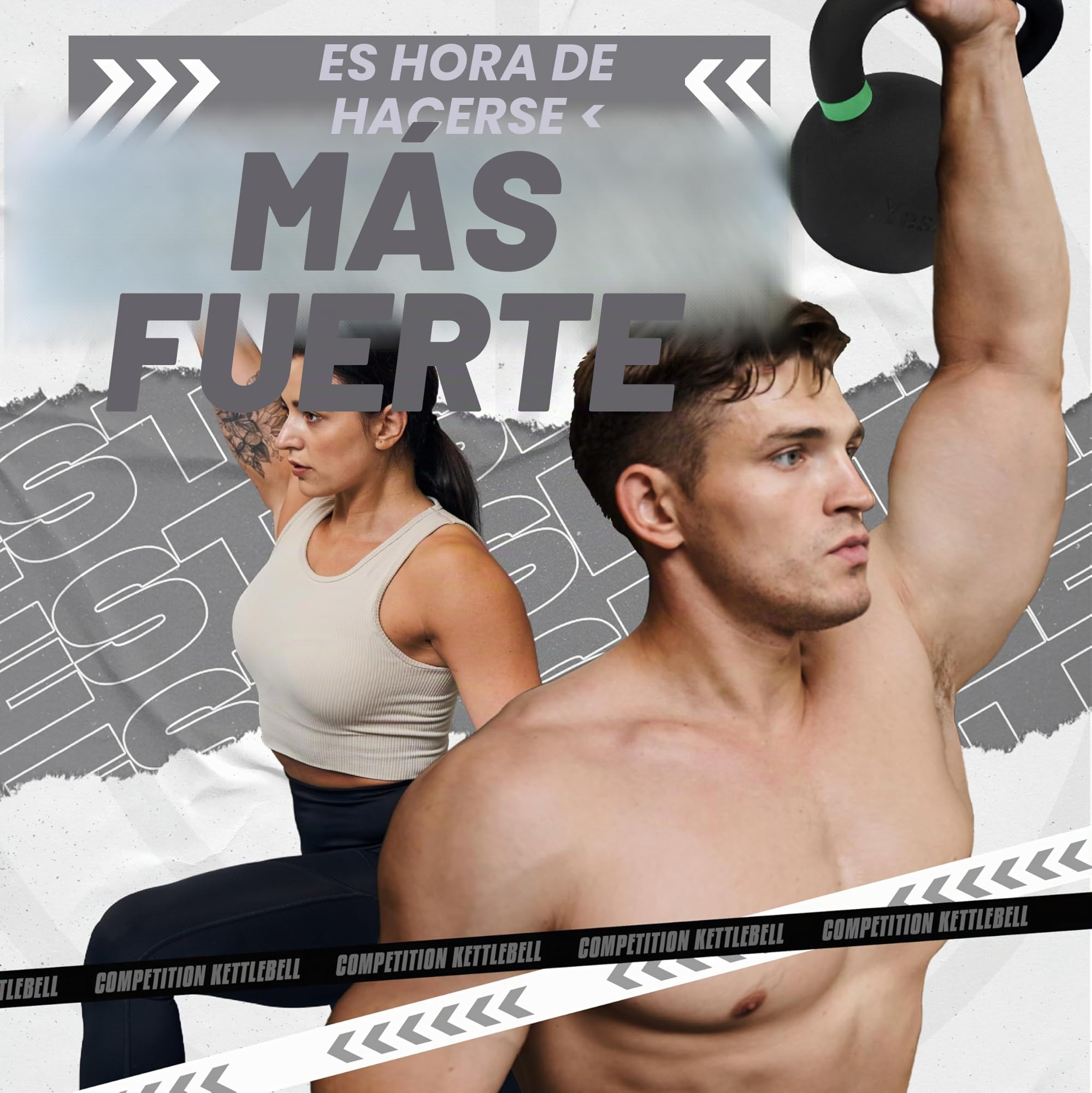 Yes4All 4-32kg Pesa Rusa recubierto de polvo con mango ancho, Kettlebell de competición