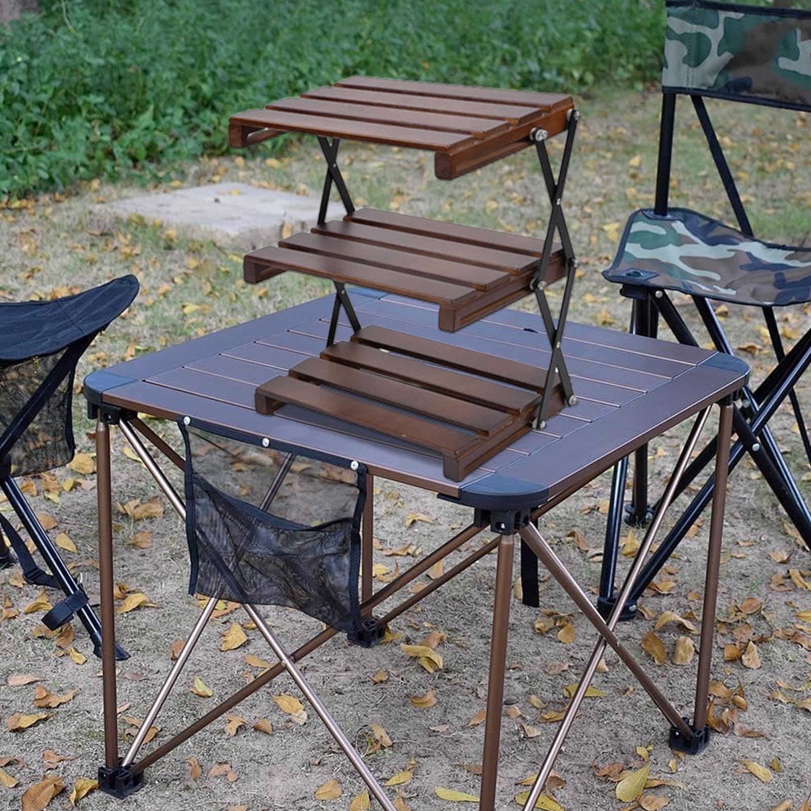 Estantería de Almacenamiento Plegable, estantería de Camping Plegable
