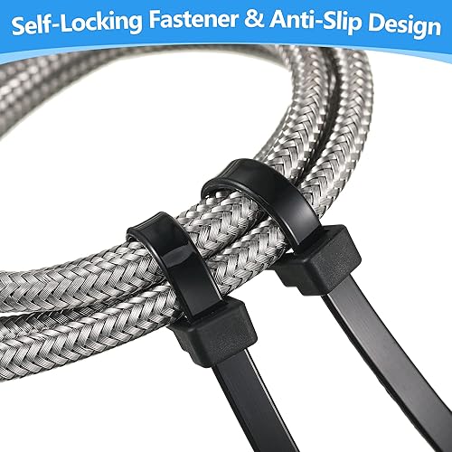 Miniatura 6 de Punta de calentador de drenaje 716 de diámetro, 115 V, 15 W, 25 pulgadas de largo, alambre calentador para refrigerador con 50 bridas de cremallera,