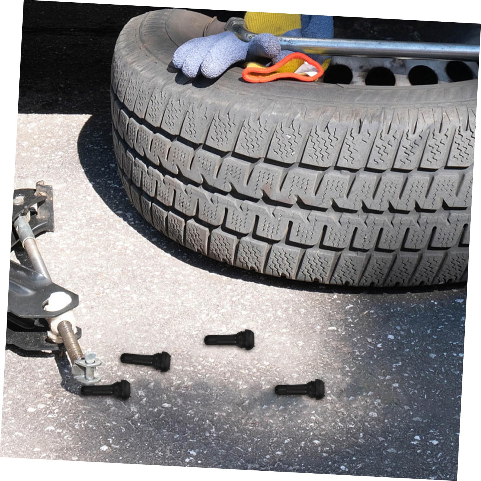 iplusmile Valvola Pneumatici Tr-413 200 Pezzi in Gomma Nero per Auto | Stelo Snap-in, Testato Contro Perdite, per Pneumatici e Cerchi, Confezione da 200 Pezzi