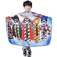 Vista 1 de DOKKIA KIDS Capa de peluquero para niños corte de pelo, niños, niños pequeños, niños y niñas, peluquería, estilo de salón, paño de tela, delantal
