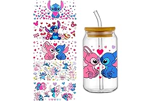 5 Sheet UV DTF Cup Wraps: Vibrant Transfers for Glassware and More