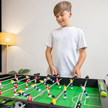 Power Play Football Games Table for Kids & Adults, Compact, Portable, Gift for Boys and Girls