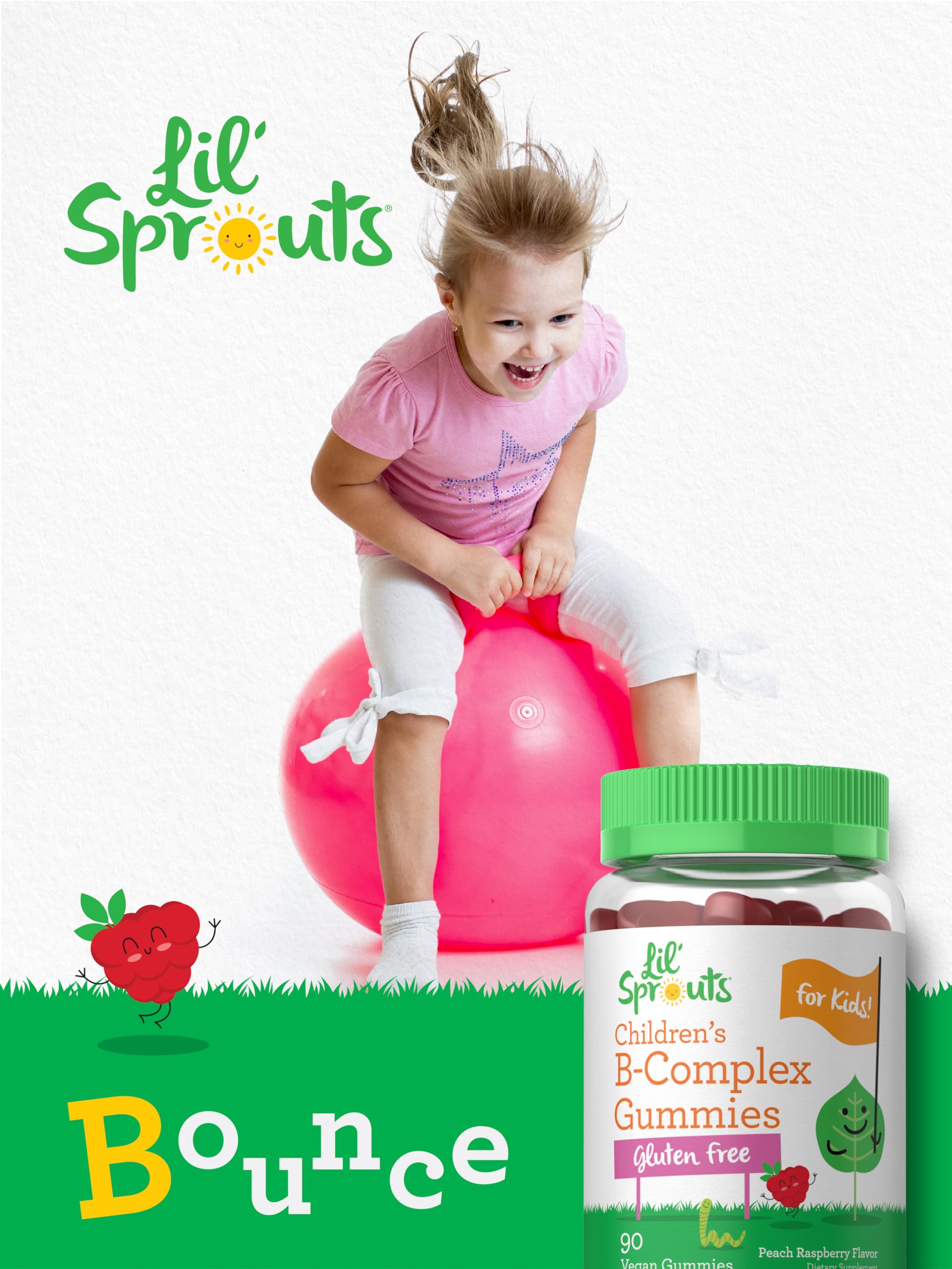 Carlyle Kids B Complex Gummies | 90 Count | Peach Raspberry Flavor — Amazon image 6
