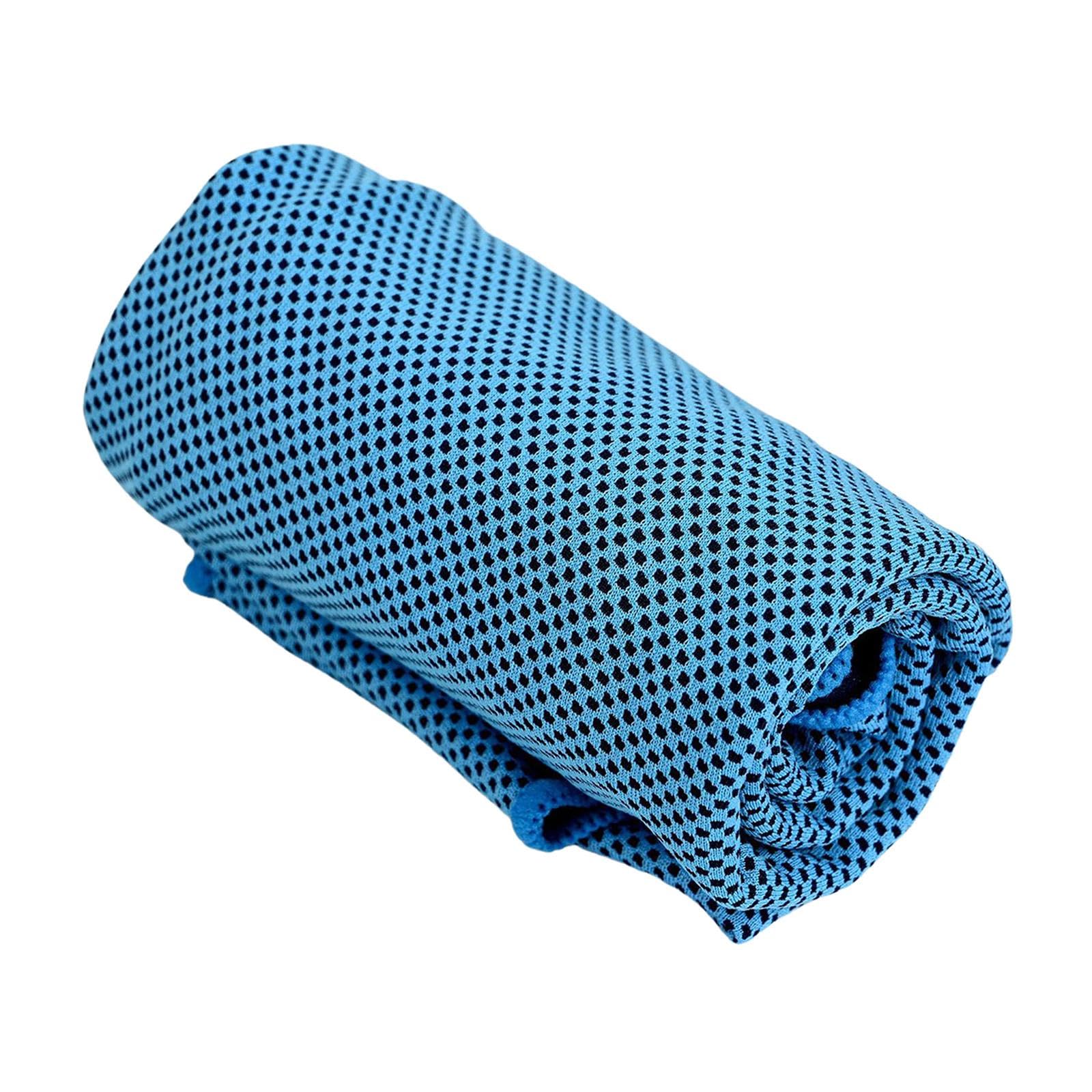 Generic Gym Towel Sweat Absorbing Cool Towel for Outdoor Activities Jogging Swimming Blue | Fitness Running & Yoga | Fitness Equipment & Gear | Gym Towels-image-23