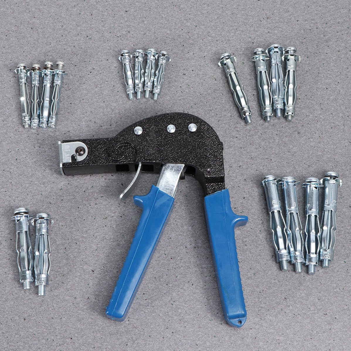 19 Stück Teiliges Hohlraumdübel Metall setzwerkzeug für Gipskartonplatten Robuste Hohlwandanker Vielseitige Dübel für Rigipsplatten Einfache Montage und Zuverlässige Befestigung