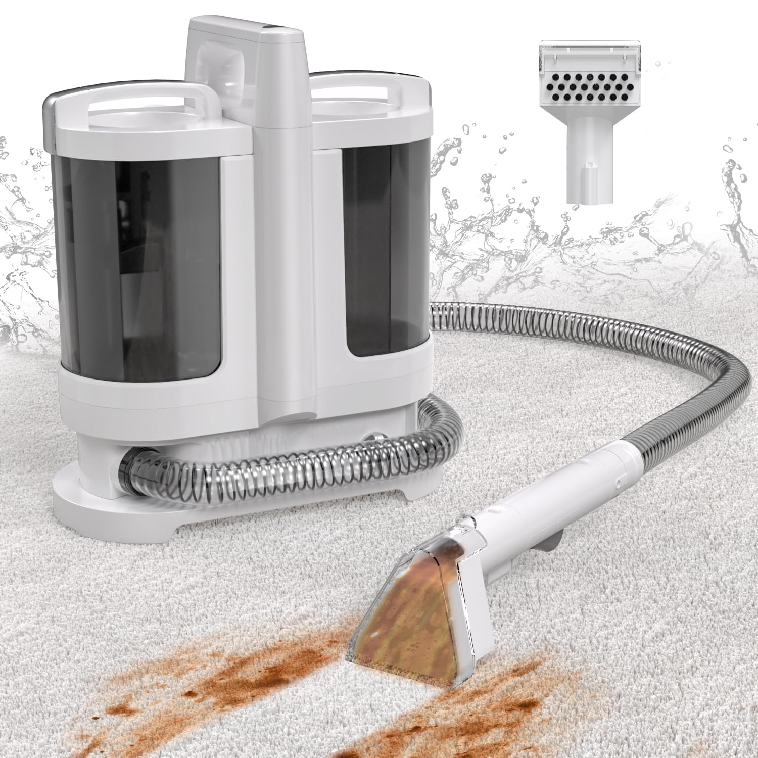 カーペットクリーナー リンサークリーナー スチーム 急速加熱 強力吸引 水洗い 楽天市場】＼年末掃除応援半額OFFクーポン／ 楽天1位 カーペット