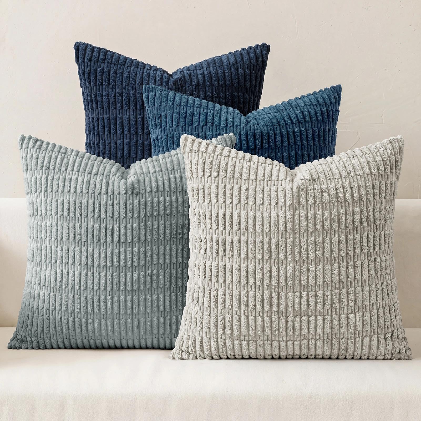 Softalker Throw Pillow Covers 18x18 Set of 4