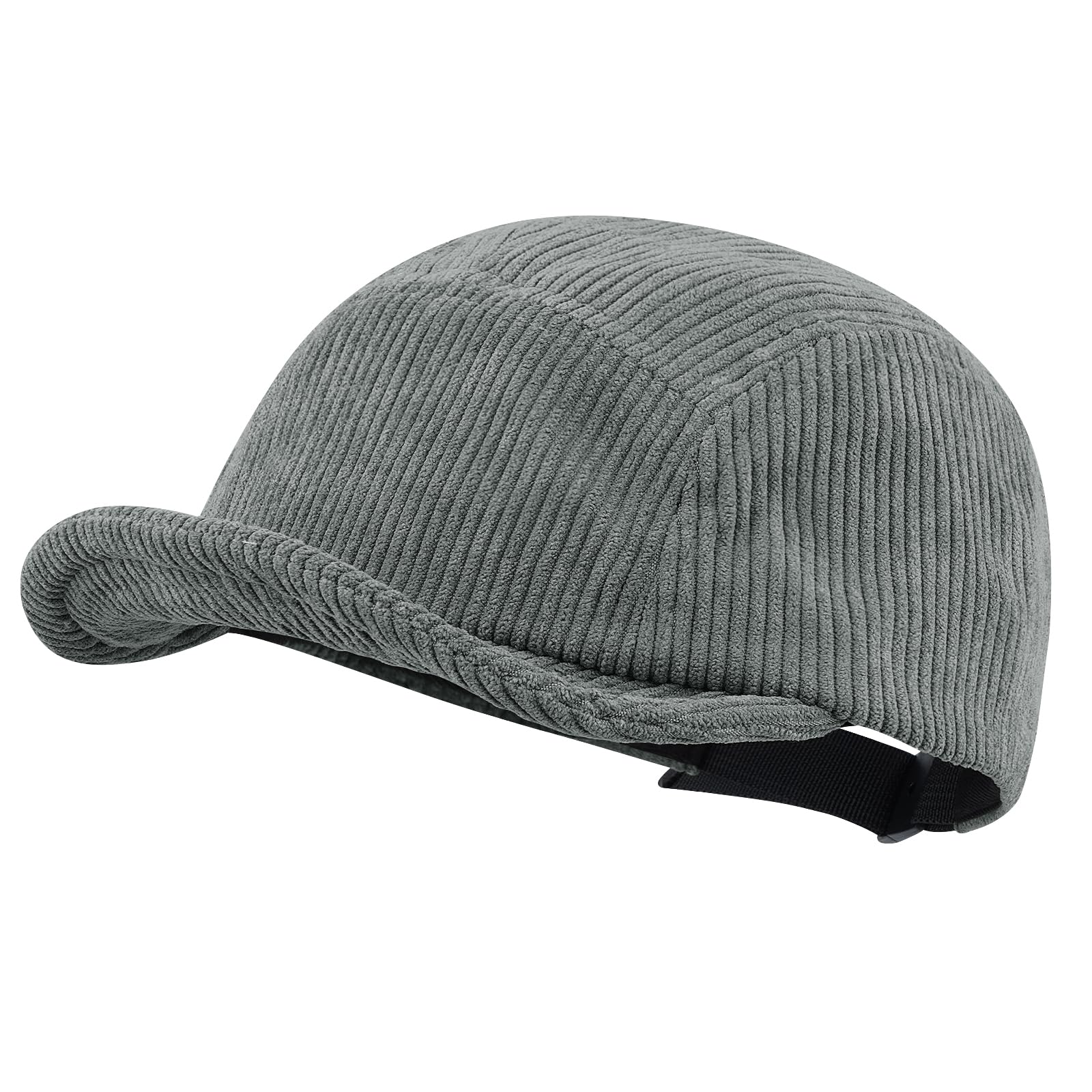 CLAPE Corduroy 5 Panel Hat Lightweight Breathable Adjustable Soft Flat Brim Baseball Cap Trucker Hat for Outdoor Adventures
