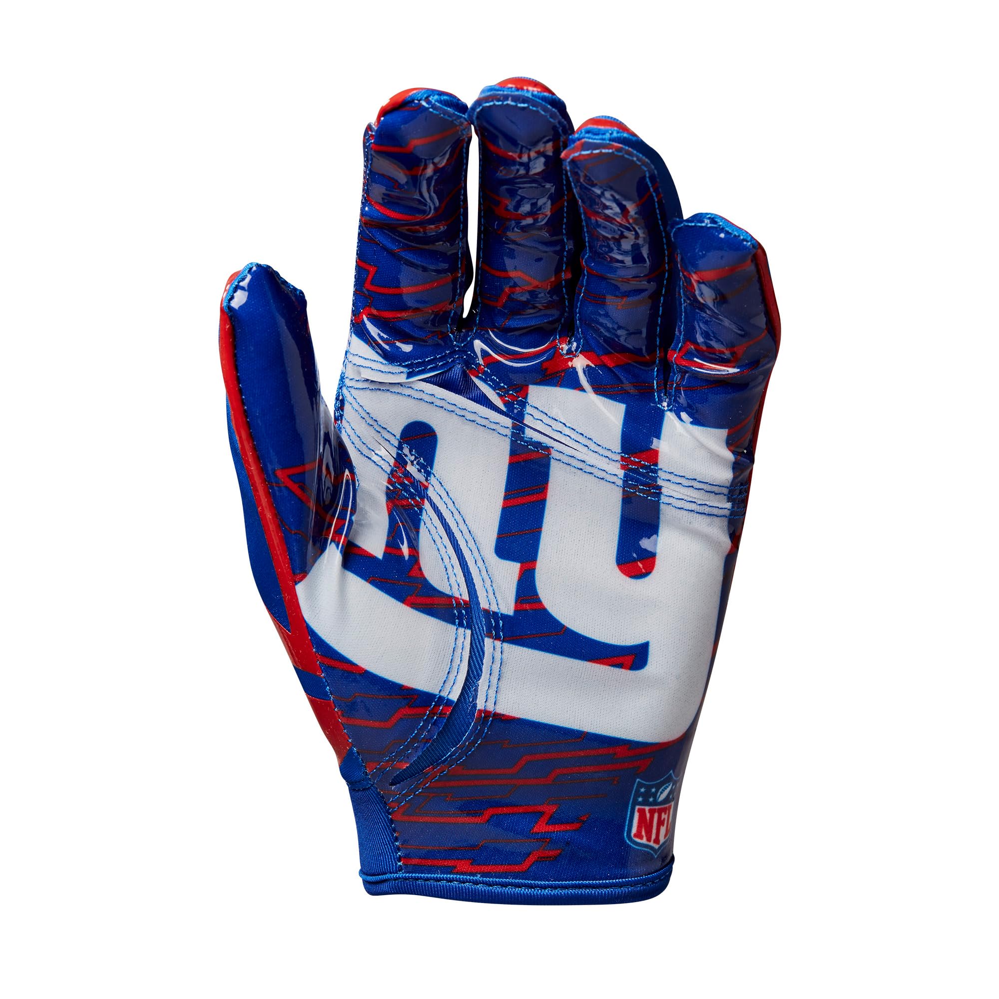 Wilson AD NFL STRETCH FIT GLOVES, niebieski/czerwony