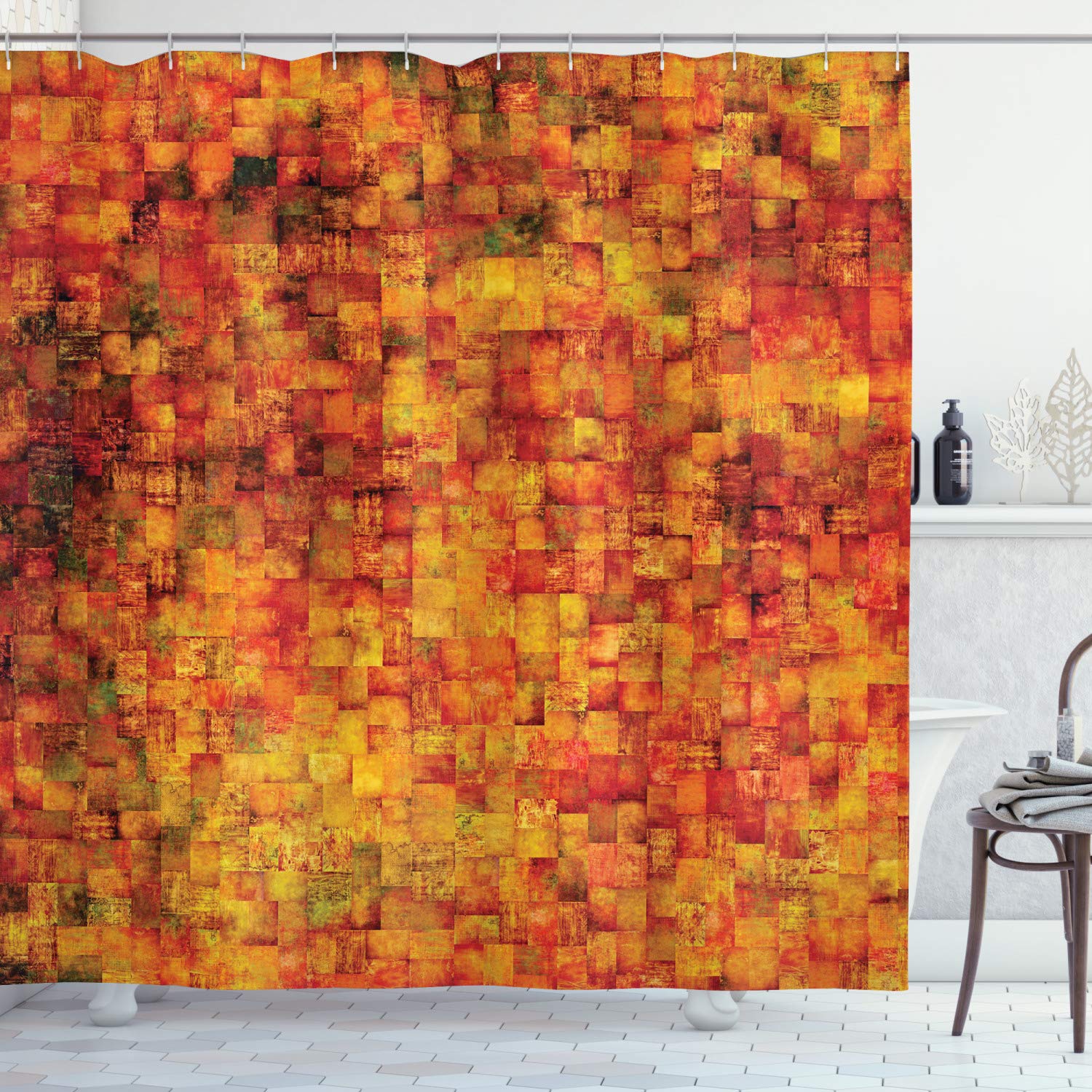 Burnt Orange Shower Curtains Curtains & Drapes 2023