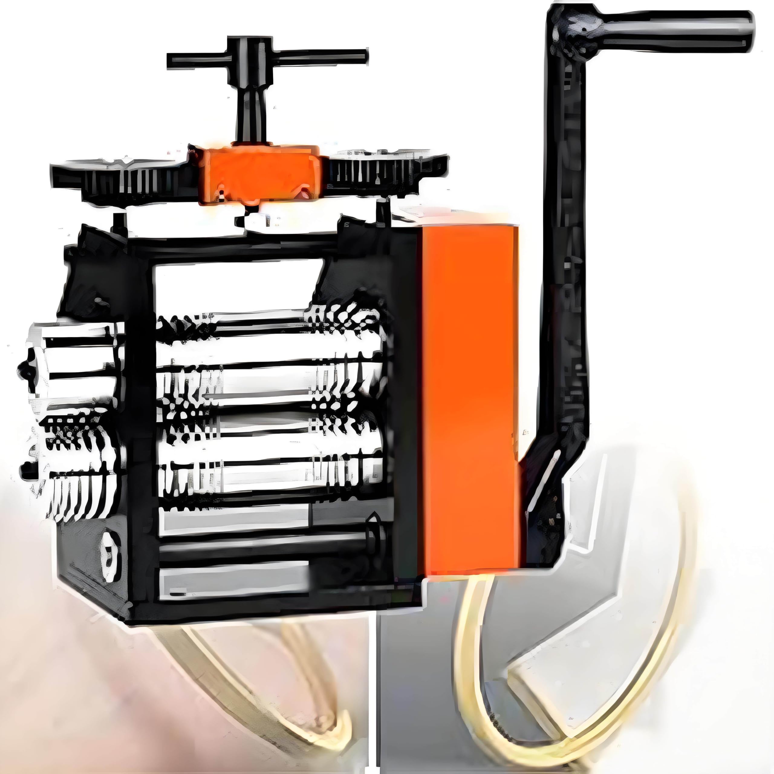 LJLYYDS Rolling Mill for Jewelry - DIY Metal Sheet Roller Tool for Metal Stretching, Wire Shaping, and Printing Embossing Patterns and Textures