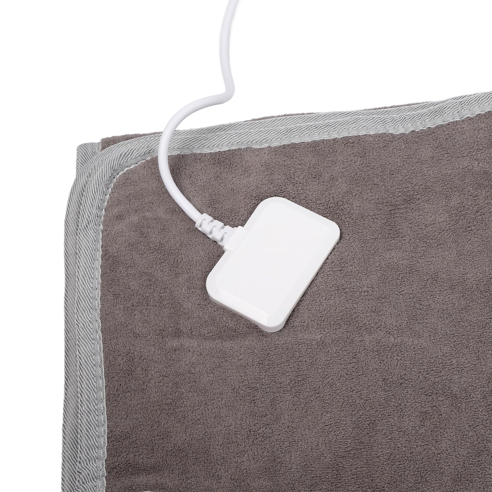 Coperta Elettrica a Riscaldamento Rapido Coperta Calda Grigia per Uso Domestico e in Dormitorio Tessuto a Maglia 60S Riscaldamento Rapido 1 Pezzo (F:180 * 200 cm)