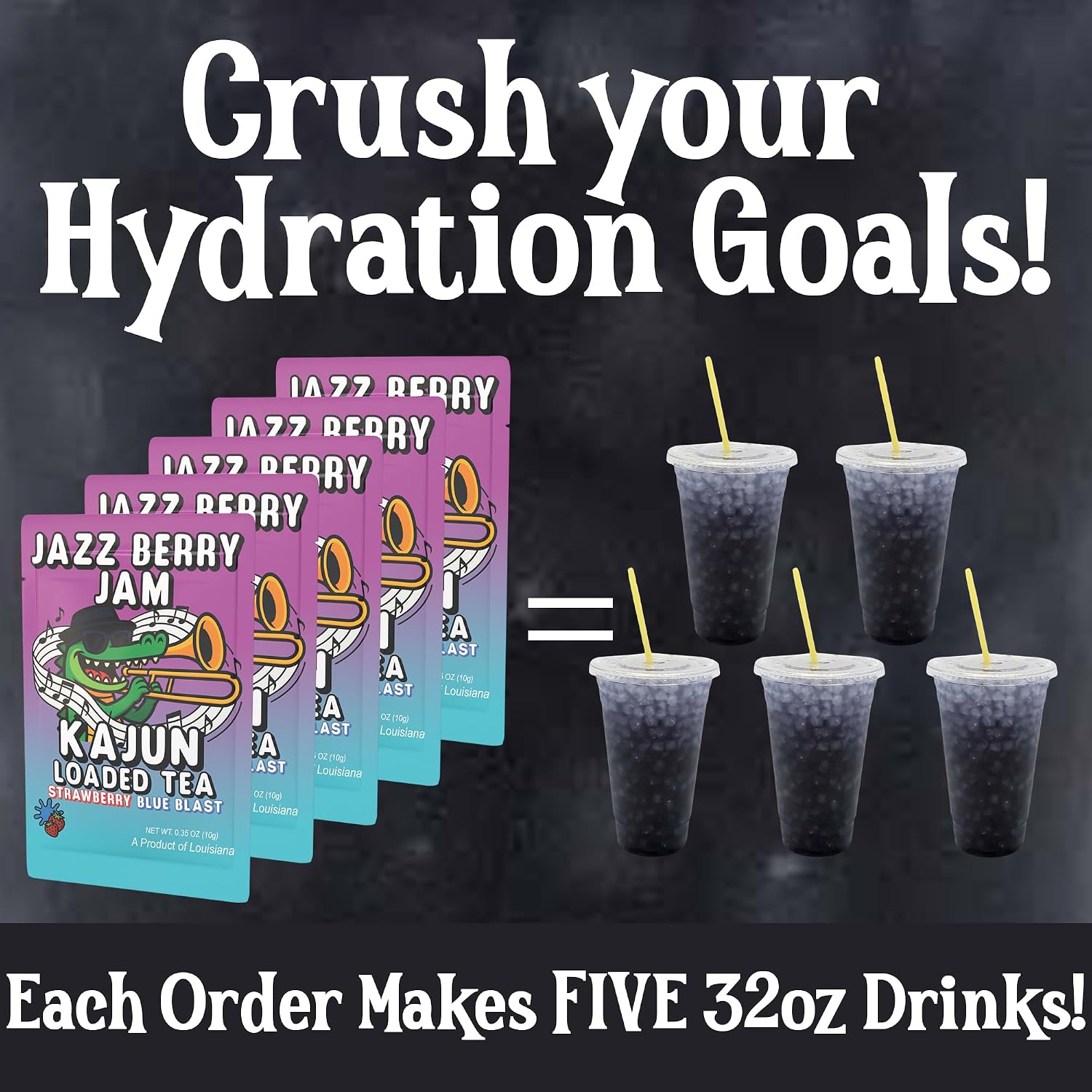  Packets – Jazz Berry Jam | Strawberry & Blue Blast Flavor | Sugar Free Energy  Powder | 250mg Green  Caffeine | Zero Calories | Keto Friendly thumbnail