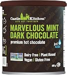 Castle Kitchen Double Decadent Premium Dark Hot Chocolate Mix - Vegan, Plant Based, Gluten Free, Dairy Free, NON-GMO Project Verified, Kosher, Just Add Water - 400g