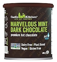 Vista 4 de Castle Kitchen Double Dutch Mezcla Premium de Cacao Caliente de Chocolate Negro - Sin Lácteos, Vegano, a Base de Plantas, Sin Gluten, Proyecto