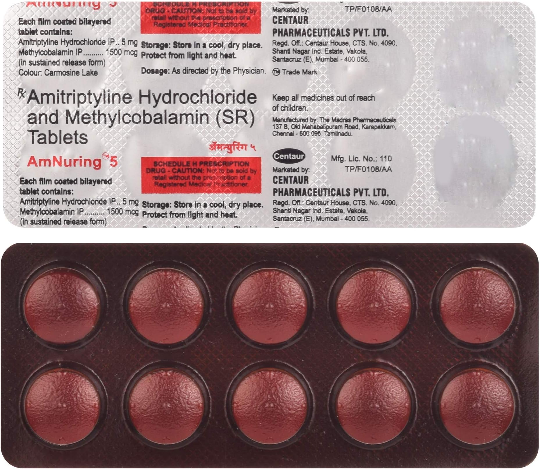 Amnuring 5 - Strip of 10 Tablets