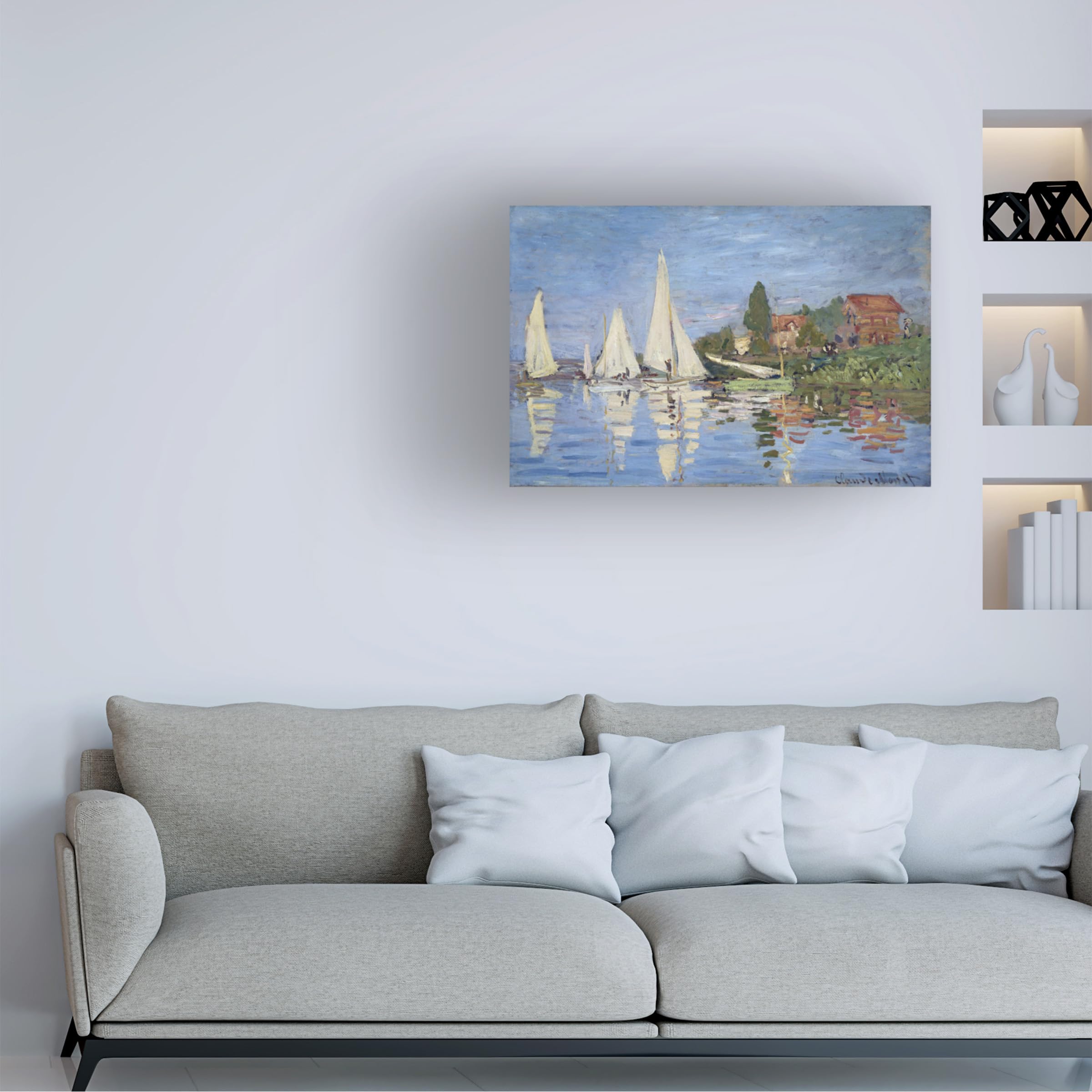 Amazon.co.jp: Trademark Fine Art Regatta at Argenteuil 作者