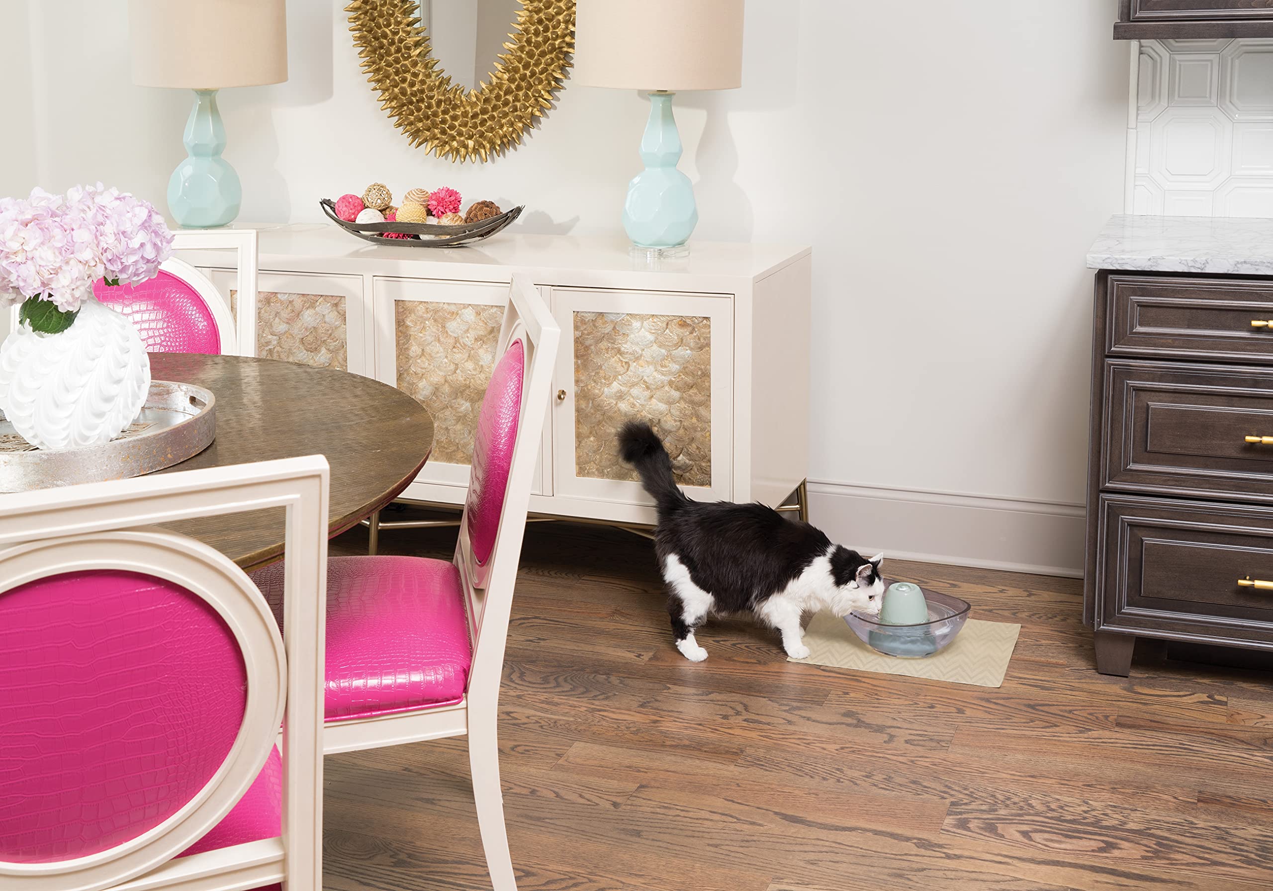 DRINKWELL Fontaine en céramique et plastique Sedona - Pour chat et chien