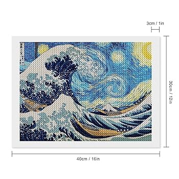 Amazon | ダイヤモンドアート 神奈川沖浪裏 ゴッホ 星月夜 DIY