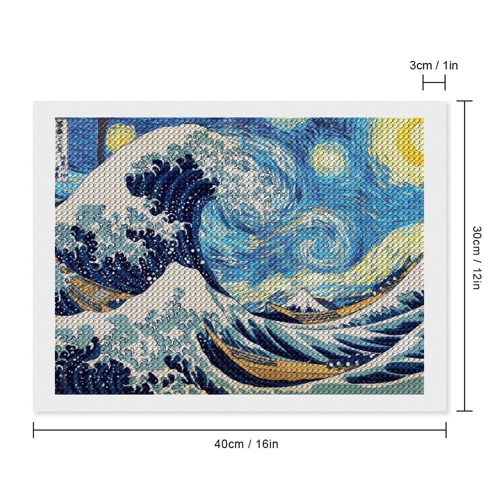 Amazon | ダイヤモンドアート 神奈川沖浪裏 ゴッホ 星月夜 DIY
