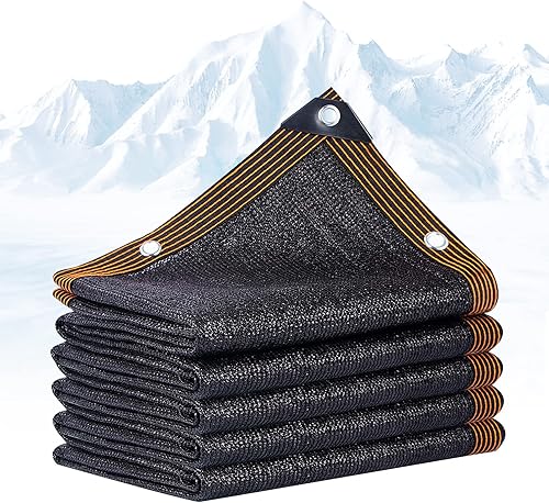 Eastarp Tela de sombra 90% negra, lona de malla duradera resistente a los rayos UV con ojales y bordes reforzados, red de sombra para plantas,