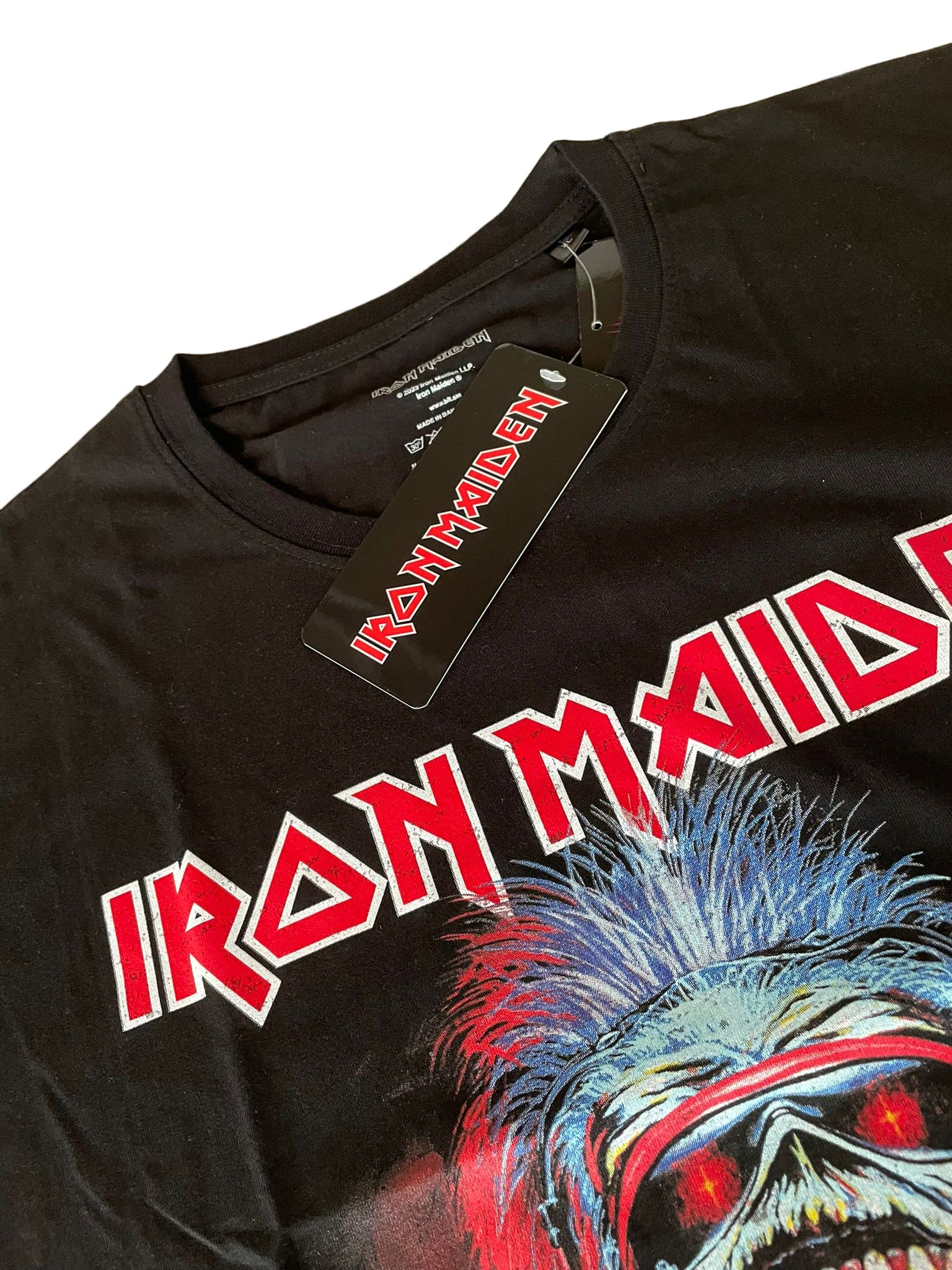 T-shirt Iron Maiden A Real Dead One T-shirt Rock Officiel Noir Band Heavy Metal Coton Unisexe. Adulte Garçon.