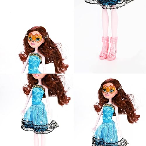 Miniatura 3 de ONEST 3 juegos de muñecas Monster Girl de 11 pulgadas, incluye 3 muñecas Monster Girl, 3 piezas de ropa de muñeca hecha a mano, 3 pares de zapatos