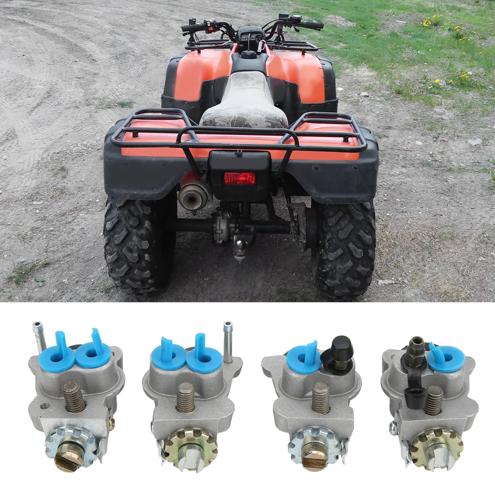 Zestaw Cylindrów Koła Hamulca Przedniego Trwały Zamiennik dla Fourtrax Rancher 350 2000-2003 dla Jeźdźców Metal