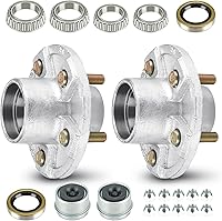 Vista 1 de SEHNSUCHT Kit de Cubo Tensor de Rueda de Remolque, 5 Agujeros, Cubo Tensor de Perno de 4.5" para Ejes de Remolque de 3500lb, Compatible con Eje