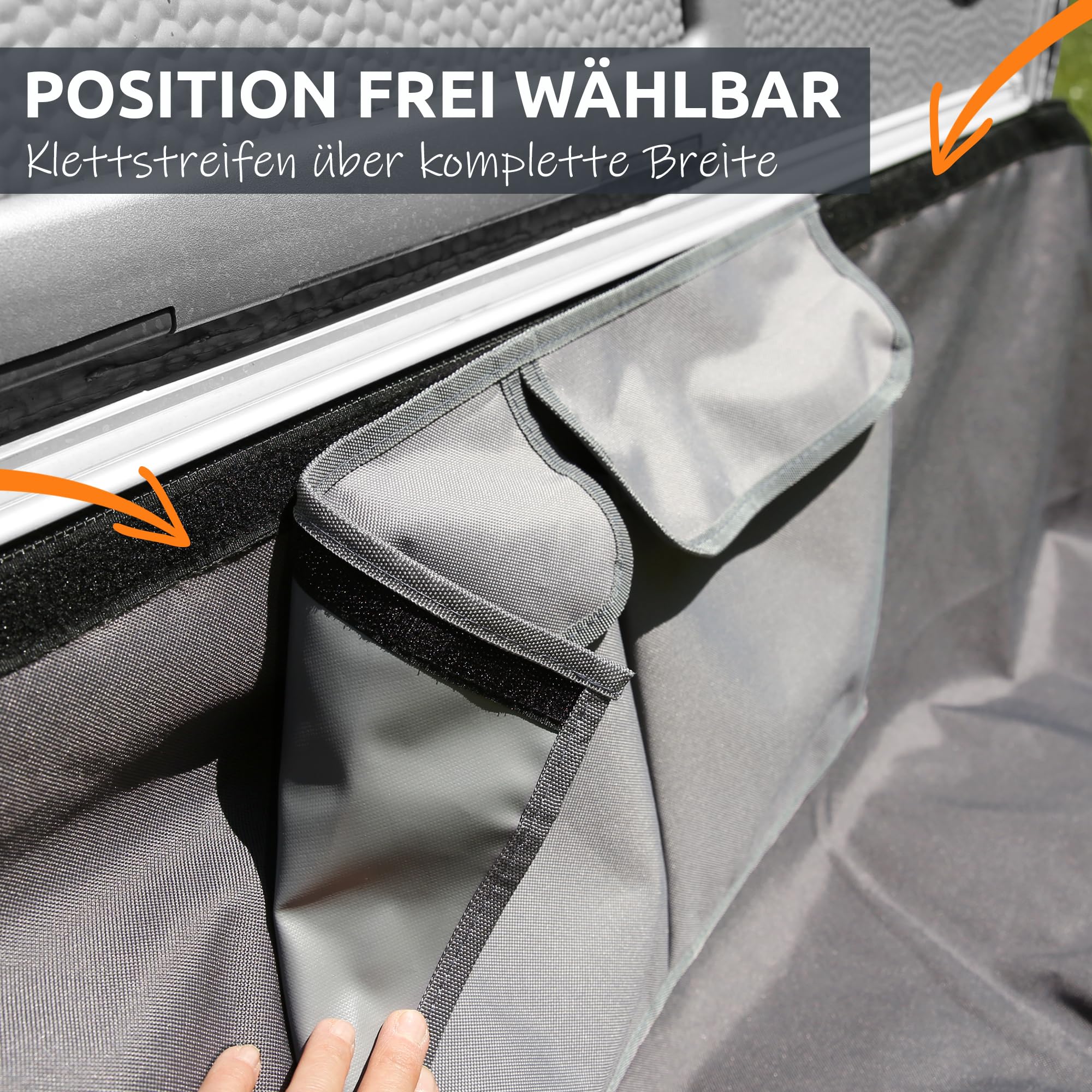 your GEAR Draftskirt – Delantal de suelo para caravana, 650 x 60 cm, con compartimentos de almacenamiento