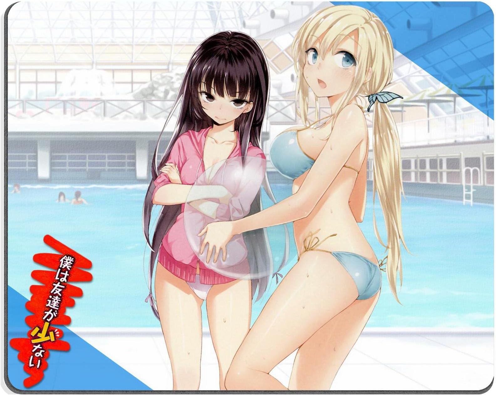 Boku Ha Tomodachi Ga Sukunai Haganai Yozora & Sena 06 Swimsuit Anime Gaming Mouse pad Mousepad