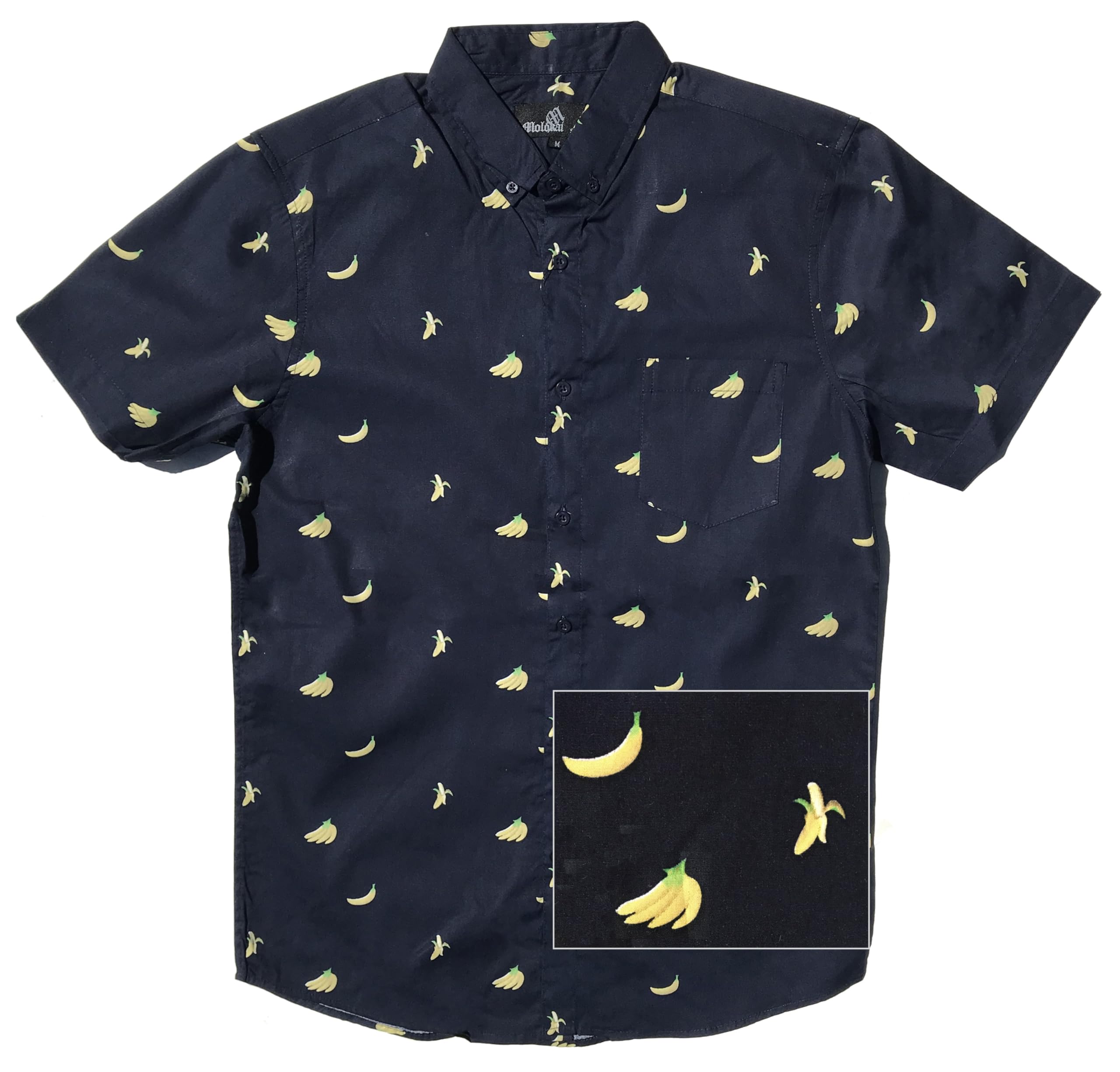 Molokai Surf Button Down Slim Fit Hawaiian Short Sleeve Shirts