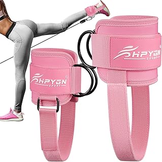 Ankle Strap for Cable Machine, Padded Ankle Straps for Cable Machine Kickbacks, Glute Workouts,