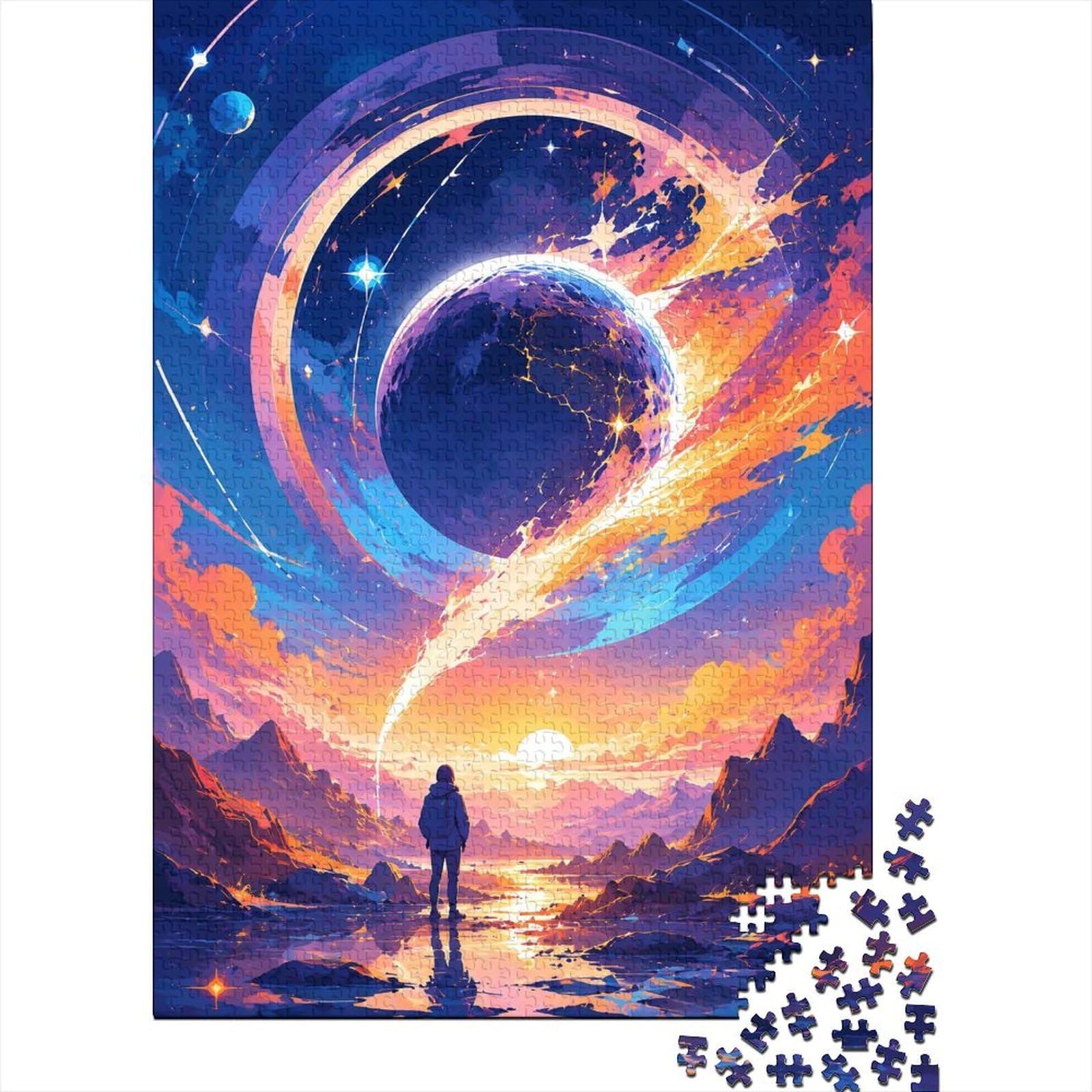 1000 Piece Mini Jigsaw Puzzle For Adults Planet Space Landscape Gift Idea — image 1