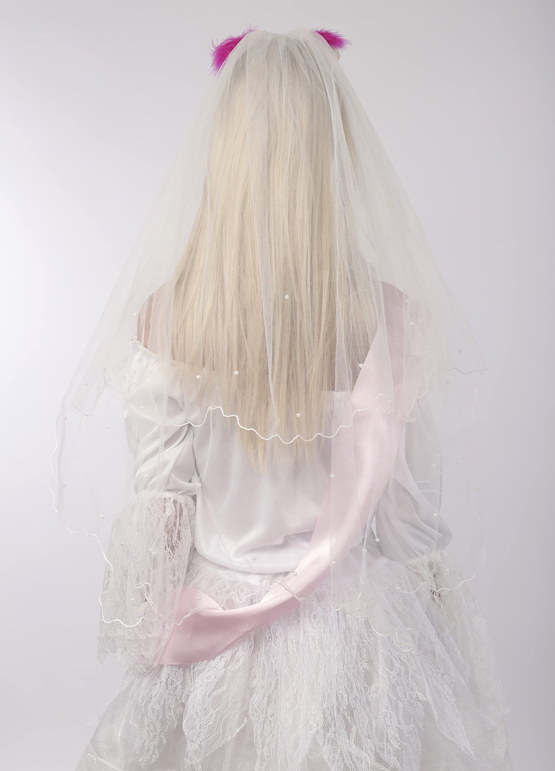 Bandas Despedida Soltera, Fajas de Satén para Novia y Sus Amaigas, Velo Blanco de Novia con Peine, Broche Insignia Novia, Diadema de Broma, Accesorios de Tema Bride para Fiestas y Disfraces