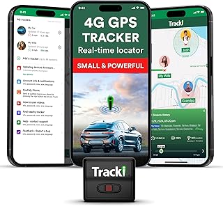 Tracki 4G LTE GPS Tracker for Vehicles - Real-Time Car Tracker Device for Vehicles, Kids, Pets & Assets - Small Magnetic Mini GPS Tracking Device, Works in US & Worldwide (Subscription Required)
