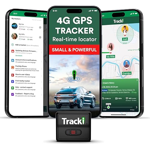 Tracki GPS Tracker for Vehicles, Car, Kids, Assets. Subscription Needed 4G LTE GPS Tracking Device. Unlimited Distance, US & Worldwide. Small Portable Real time Mini Magnetic