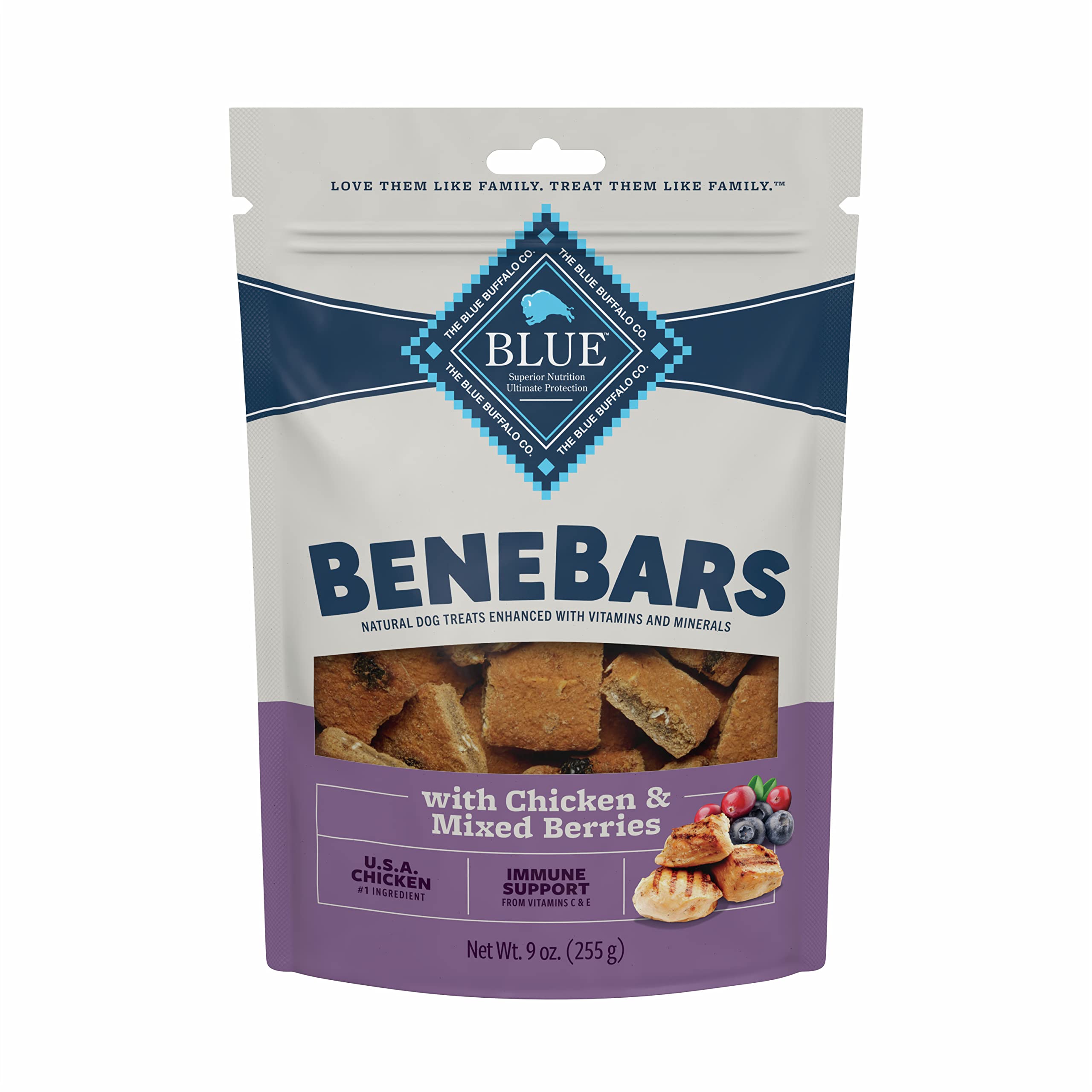 Blue BuffaloBeneBar Immune Ckn&Berry 9ozDg