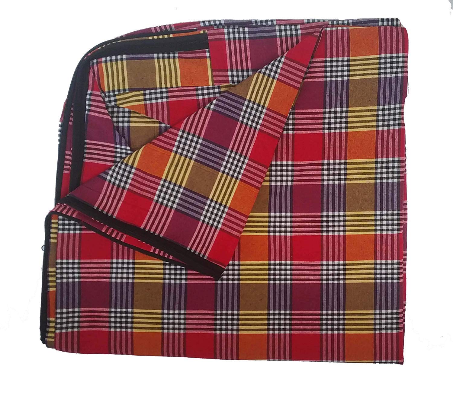 Fairy Down-Cotton Mattress Cover with Zip for King Size Bed (75 X 70 X 8 Inches)