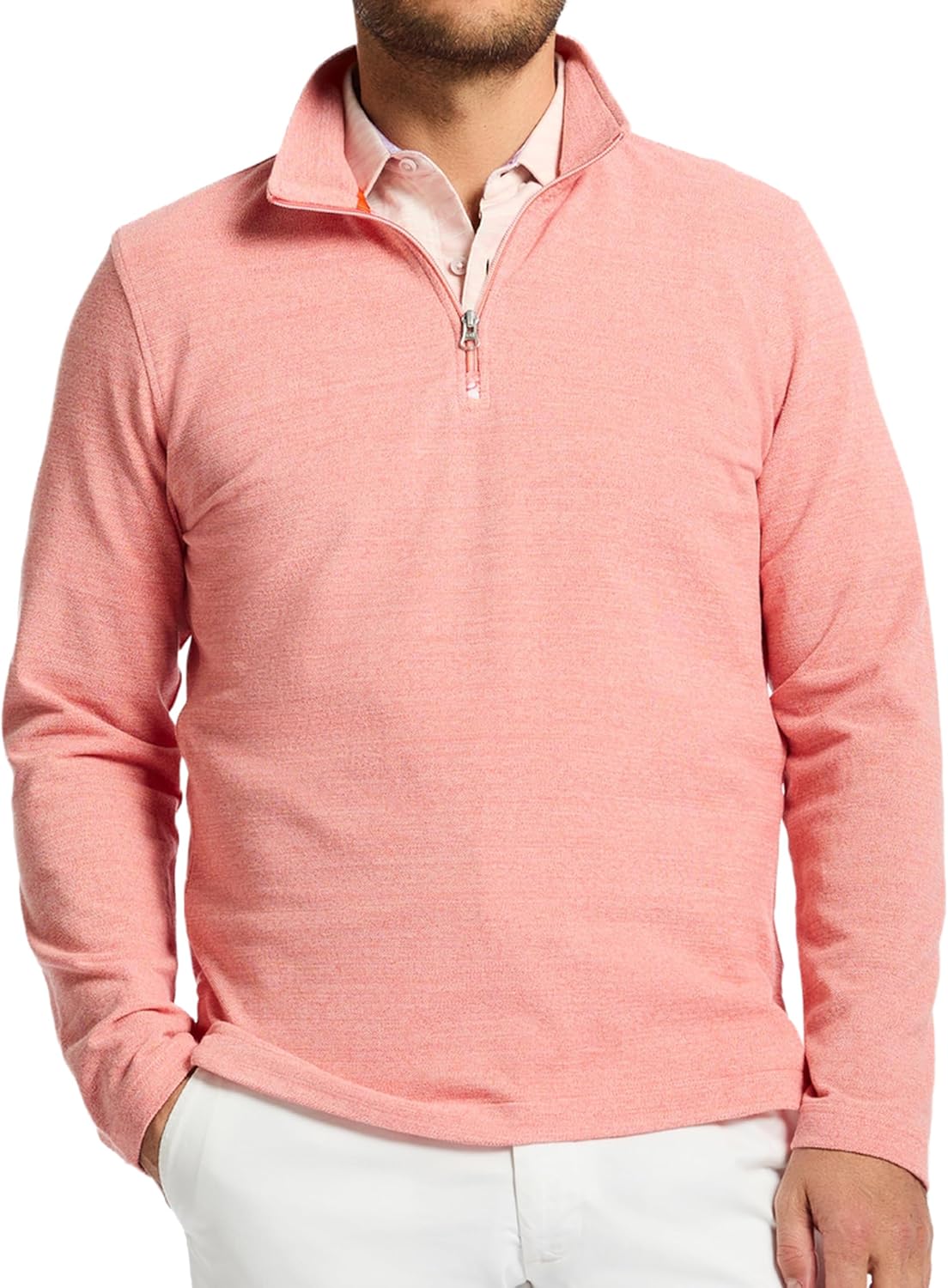 Robert Graham Men’s Hobson Lightweight Long-Sleeve 1/4-Zip Pullover Sweater