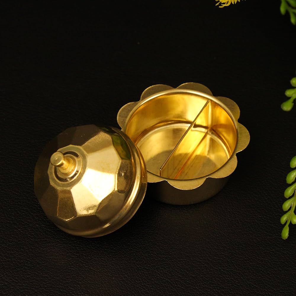 Buy Putrika Brass Box Pooja | Puja | Roli | Chawal | Chandan