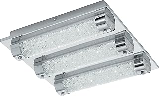 EGLO Tolorico illuminazione da soffitto Cromo, Trasparente LED A++